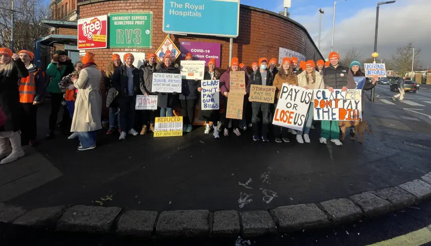 Junior doctors IA Northern Ireland Belfast March 2024