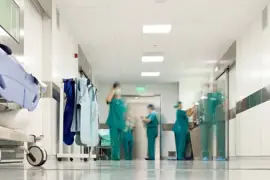 Busy Hospital Corridor Crop