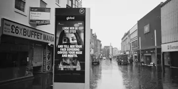 4096Px Leicester Coronavirus Warning, Gallowtree Gate